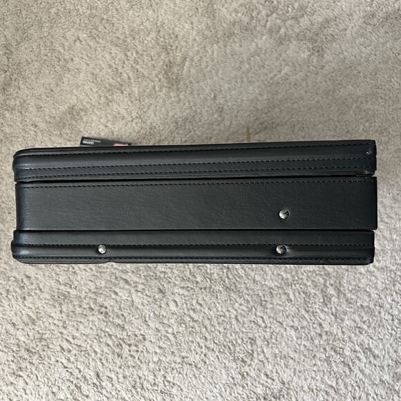 Samsonite Leather Computer Laptop Attache Briefcase Expandable 44077-1041 Black - Picture 7 of 7